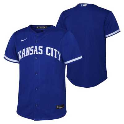 Youth Nike Royal Kansas City Royals Alternate Replica Team Jersey