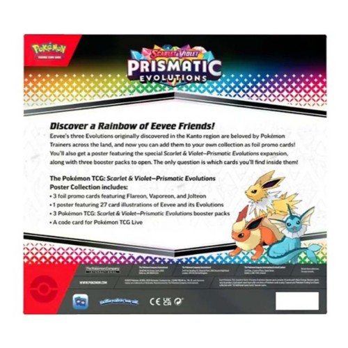 Pokemon TCG Scarlet & Violet Prismatic Evolutions Poster Collection (Styles May Vary)