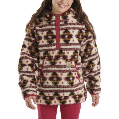 Girls' Carhartt Heavyweight Fleece 1/4 Snap Pullover