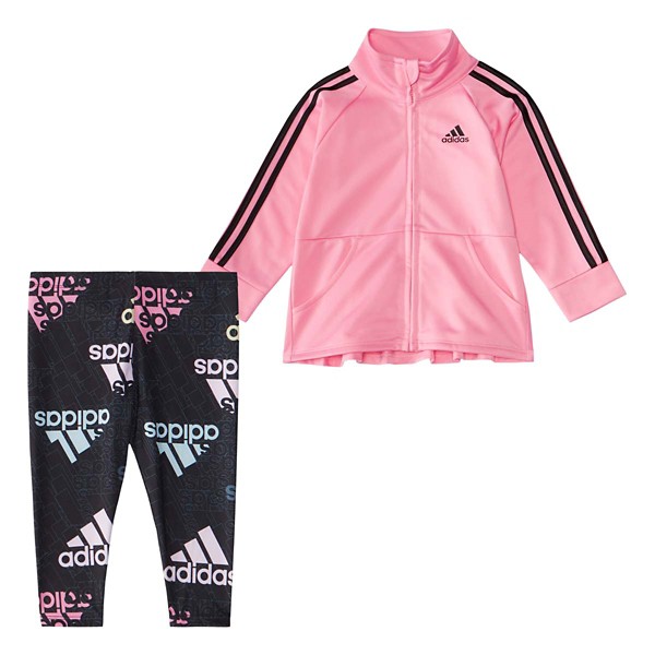Baby Girls' adidas 2-piece Tricot Jacket and AOP Tights Set product image