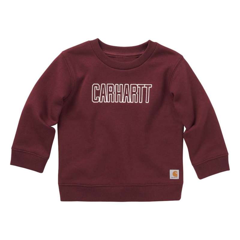 Toddler Girls' Carhartt Logo Crewneck Sweatshirt