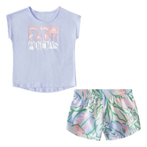 Girls adidas short on sale set