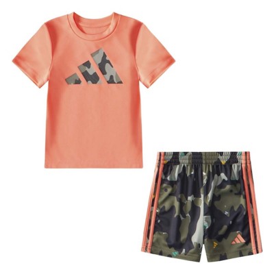 Baby adidas Camo Short Sleeve T-Shirt and Shorts Set