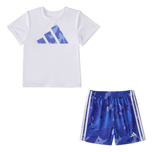 Infant Los Angeles Dodgers White/Gray The Lineup T-Shirt & Shorts Set