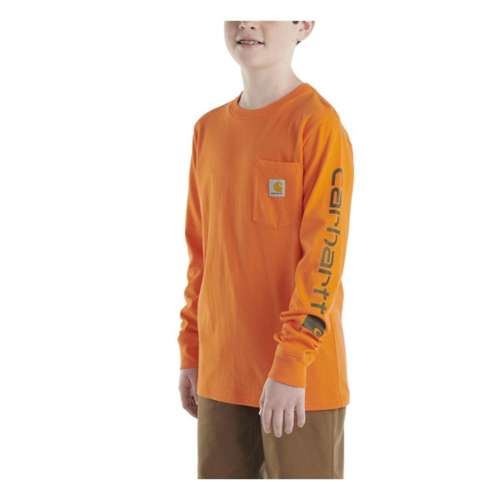 Kids' Carhartt Pocket Long Sleeve T-Shirt