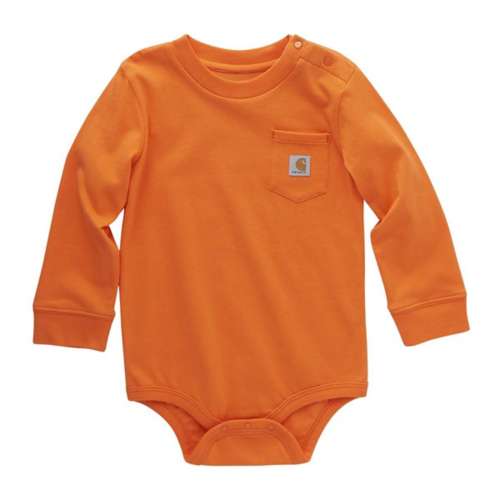 Baby Carhartt Long Sleeve Pocket Onesie