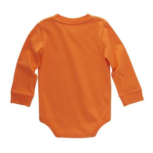 Baby Carhartt Pocket Long Sleeve Onesie