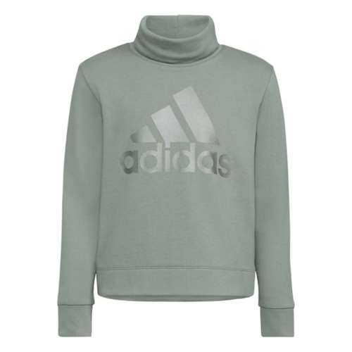 Girls' adidas French Terry Mock Neck Sweatshirt