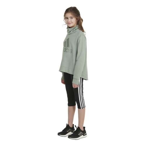 Girls' adidas French Terry Mock Neck Sweatshirt