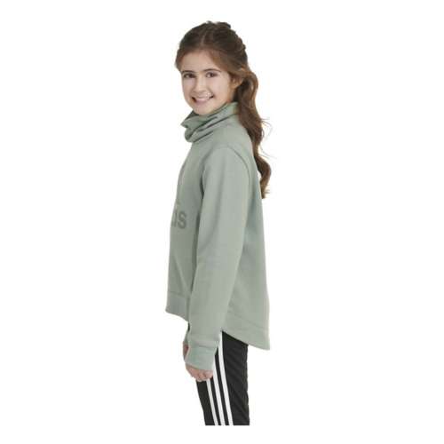 Girls' adidas French Terry Mock Neck Sweatshirt