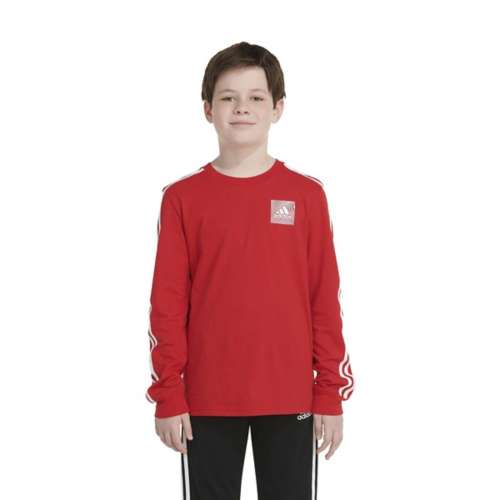 Kids' adidas Classic 3-Stripe Long Sleeve T-Shirt