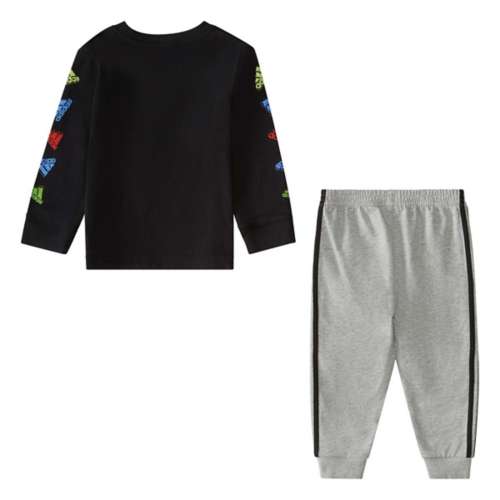 Baby Boys' adidas Long Sleeve AOP T-Shirt and Joggers Set