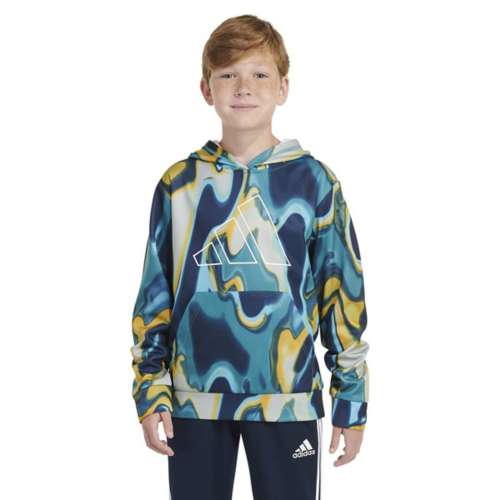 Boys' adidas Heat Map All Over Print Hoodie