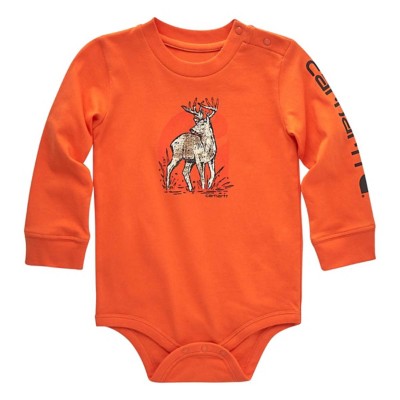 Baby Carhartt Long Sleeve Deer Onesie | SCHEELS.com