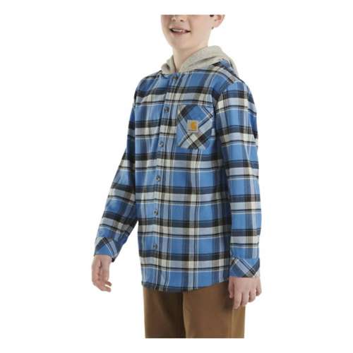 Boys' Carhartt Flannel Long Sleeve Button Up Shirt
