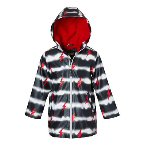 Toddler Boys' iApparel iXtreme Lighting Print Rainslicker Rain Over jacket