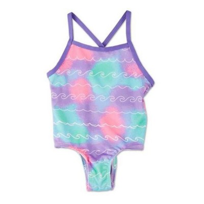 Baby Girls' iApparel Tie Dye Wave Swim Tankini Set