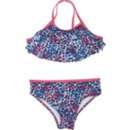 Girls' iApparel Flouce Cheetah Swim Bikini Set