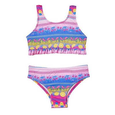 Girls' iApparel Tie Dye Fruit Swim Bikini Set