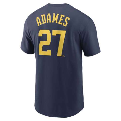 Nike Milwaukee Brewers Willy Adames #27 Name & Number T-Shirt