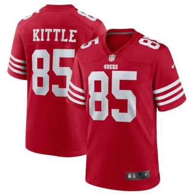 Nike Men's San Francisco 49Ers George Kittle #85 Gym Red T-Shirt