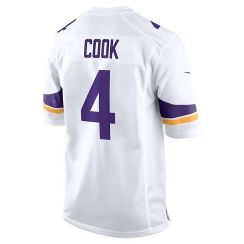 Nike Men's Minnesota Vikings Dalvin Cook #4 Purple Logo T-Shirt