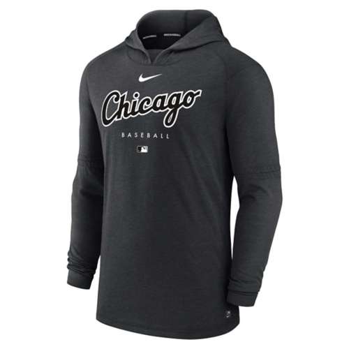 Nike Chicago White Sox Hoodie Mens Medium Black Gray Long Sleeve Logo MLB  READ