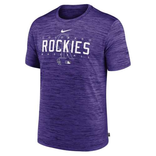 Men's Black Colorado Rockies New Legend Logo T-shirt