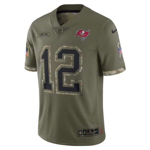 Men's Nike Tom Brady Olive Tampa Bay Buccaneers 2022 Salute to Service Limited Jersey Size: Large