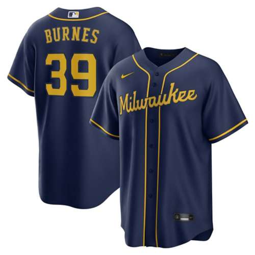 Nike Youth Milwaukee Brewers Corbin Burnes #39 Gray Cool Base Road Jersey