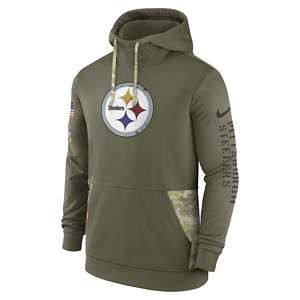 Pittsburgh Steelers Nike Sideline Club Hoodie 3XLarge Grey Heather