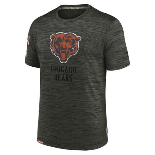 Nike Men's Chicago Bears Salute to Service Velocity T-Shirt - Olive - S Each