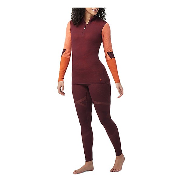 Women's Smartwool Intraknit Thermal Merino Base Layer Colorblock 1/4 Zip product image