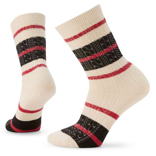 Women's Smartwool Everyday Striped Cable Crew Socks