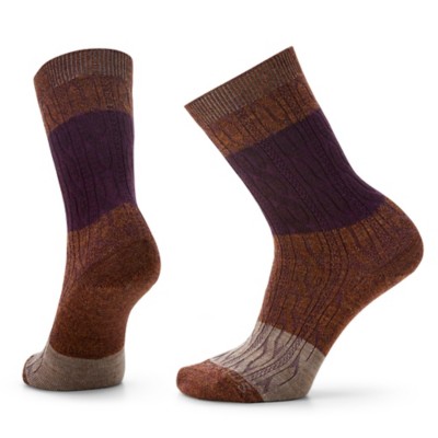 Adult Smartwool Everyday Color Block Cable Crew Socks