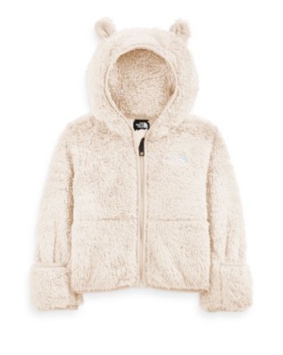 Baby The North Face Bear Hooded Fleece tie-front jacket