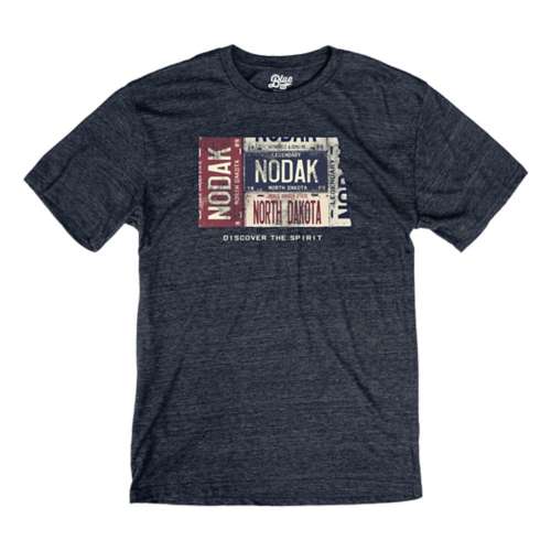 Men's Blue 84 North Dakota Rust Never Sleeps T-Shirt