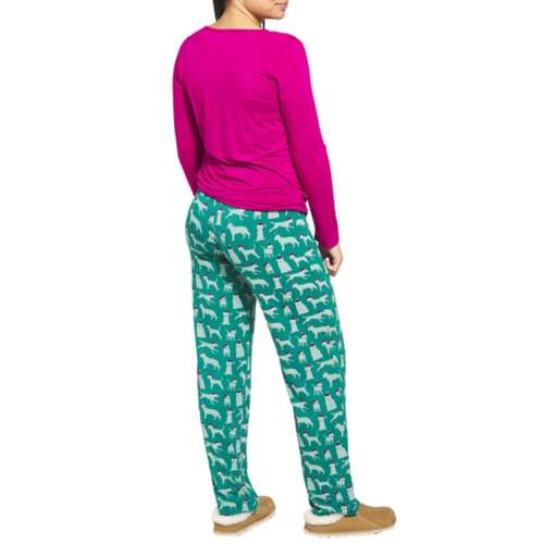 Women's Kickee Jitar Loosey Goosey Long Sleeve T-Shirt & Pajama Jitar Set