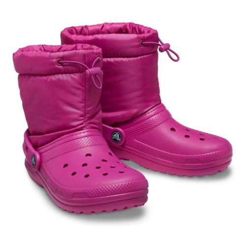 Big Kids' Crocs Classic Lined Neo Puff Winter Boots