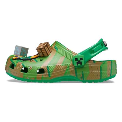 Minecraft Creeper Boy's Slipper 3D Green Plush Novelty Footwear Slip On for  Kids
