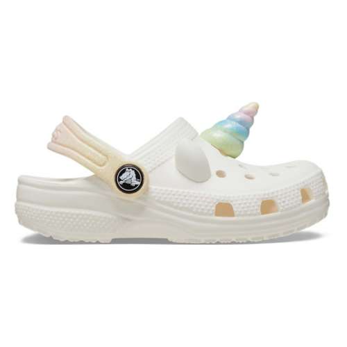 Toddler Girls' Crocs Rainbow Unicorn Clogs