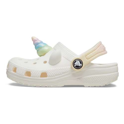 Toddler Girls' Crocs Rainbow Unicorn Clogs