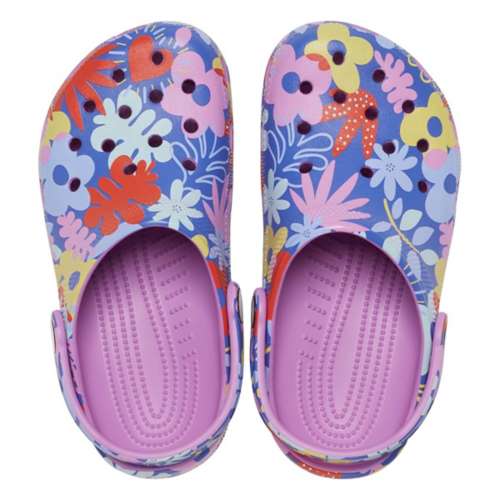 Big Girls' Crocs Printed Floral Clogs