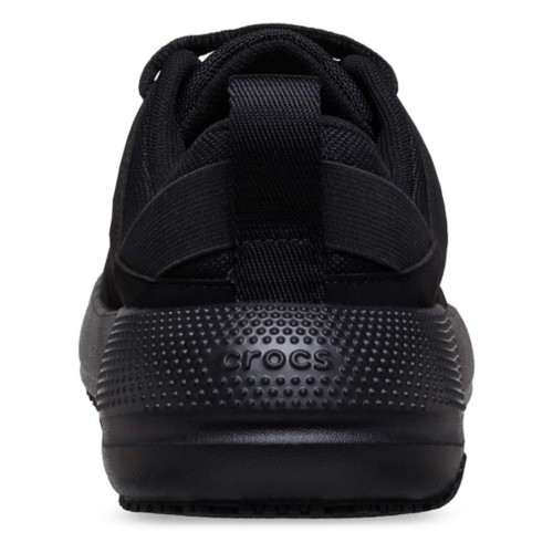Crocs Women s On the Clock Triple Black Athletic Lace Up Shoes 8