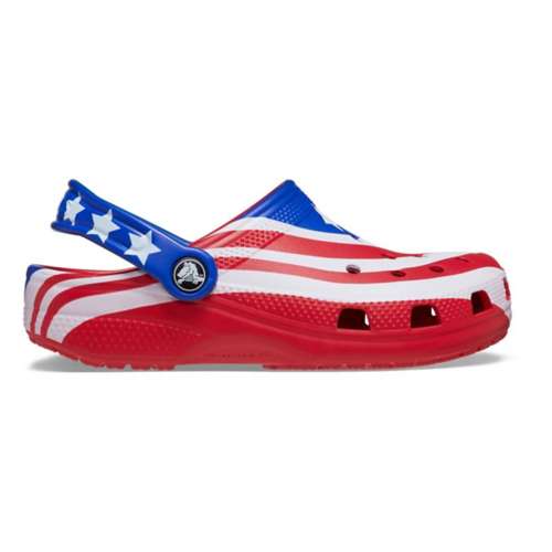 Toddler Crocs Classic American Flag Clogs