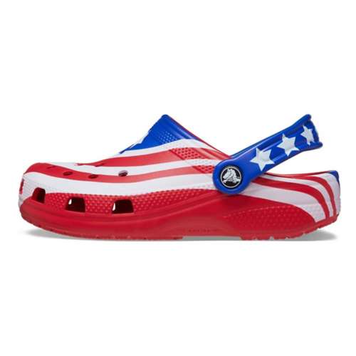 Toddler Crocs Classic American Flag Clogs