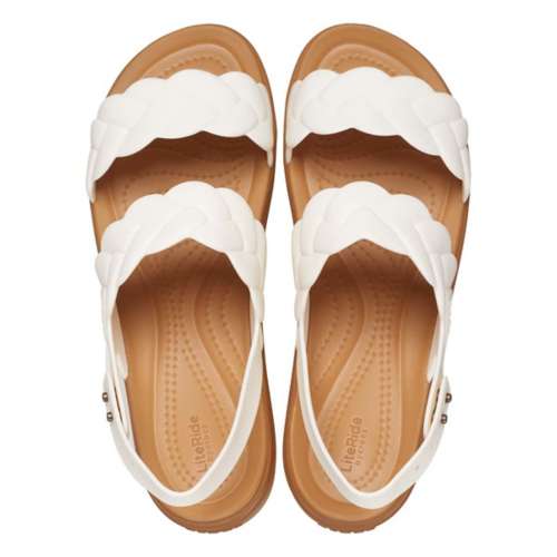 Women's Crocs Brooklyn Woven Flatform Sandals