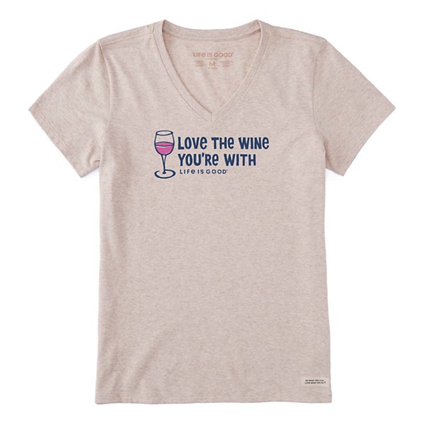 Women's Life Is Good Love the Wine Crusher T-Shirt product image