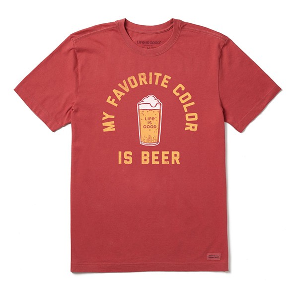 Men's Life Is Good My Favorite Color Is Beer Crusher T-Shirt product image