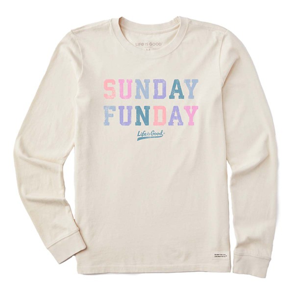 Women's Life Is Good Sunday Funday Long Sleeve Shirt product image